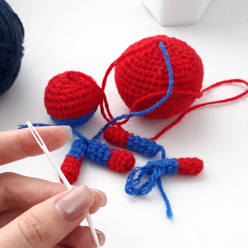 Crocheting the Spiderr-Man Head and Body — Crochet Spiderr-Man Amigurumi Tutorial: Step-by-Step Guide