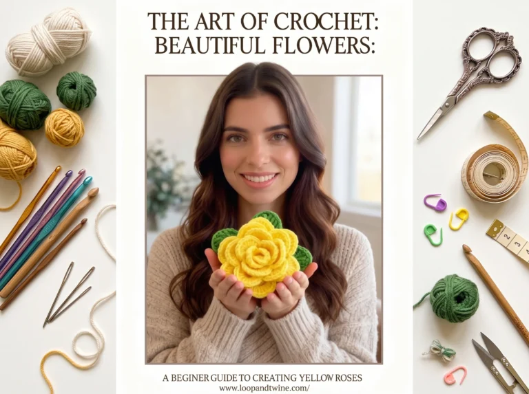 3D Crochet Rose