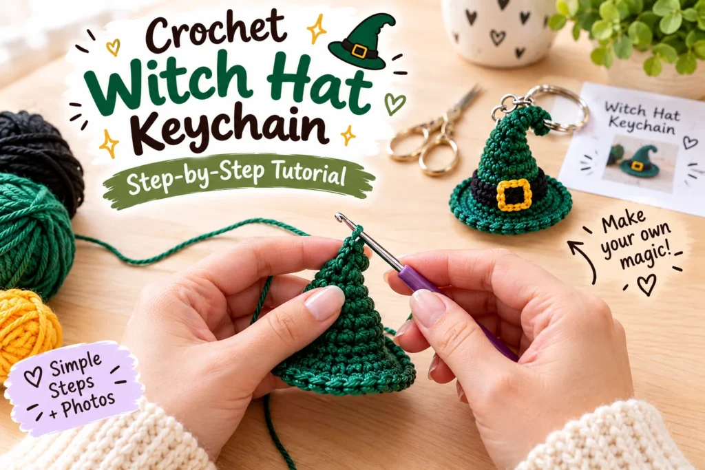 Crochet Witch Hat Pattern for Amigurumi Animals (Free)
