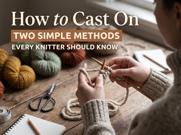 How to cast on - slip knot step 1 Fig 16