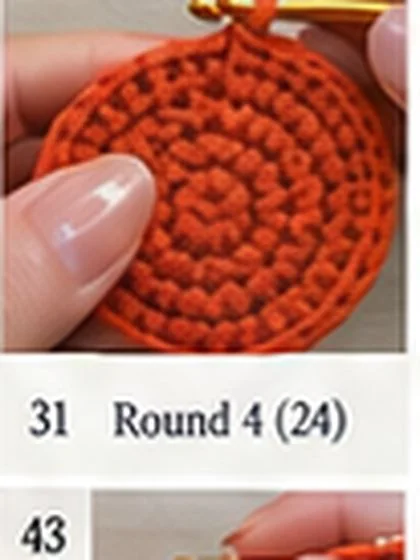 Spiral shell crochet handbag step 31: Spiral base R5: 30 sts.
