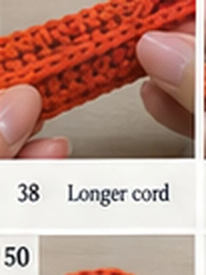 Spiral shell crochet handbag step 38: Keep tube rounded as it lengthens.