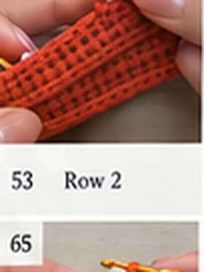 Spiral shell crochet handbag step 53: Continue 7 sc per row.
