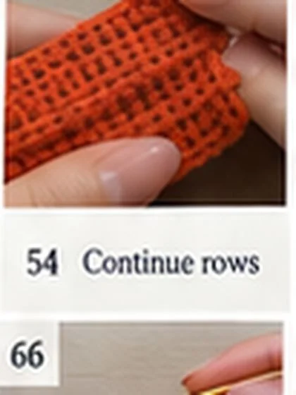 Spiral shell crochet handbag step 54: Finish orange section through Row 35.