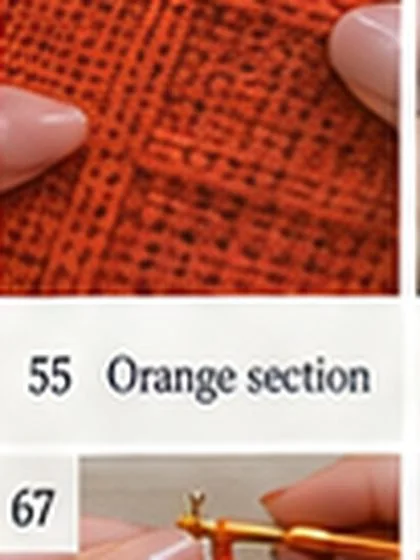 Spiral shell crochet handbag step 55: Change to Color B on last yarn-over of Row 35.