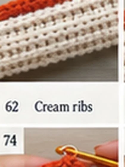 Spiral shell crochet handbag step 62: Inspect even rib spacing.