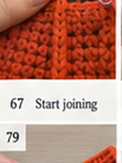 Spiral shell crochet handbag step 67: Continue 1:1 around side.