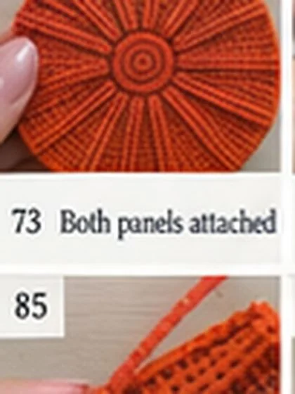 Spiral shell crochet handbag step 73: Join yarn at opening endpoint.