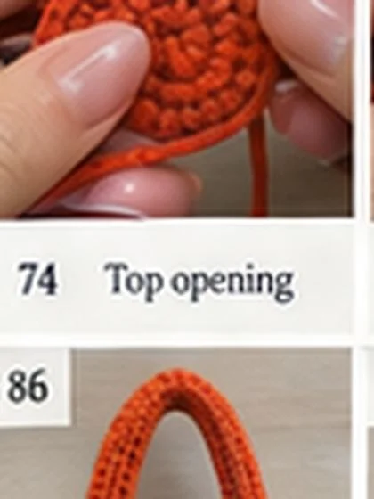 Spiral shell crochet handbag step 74: Sc evenly across front opening.