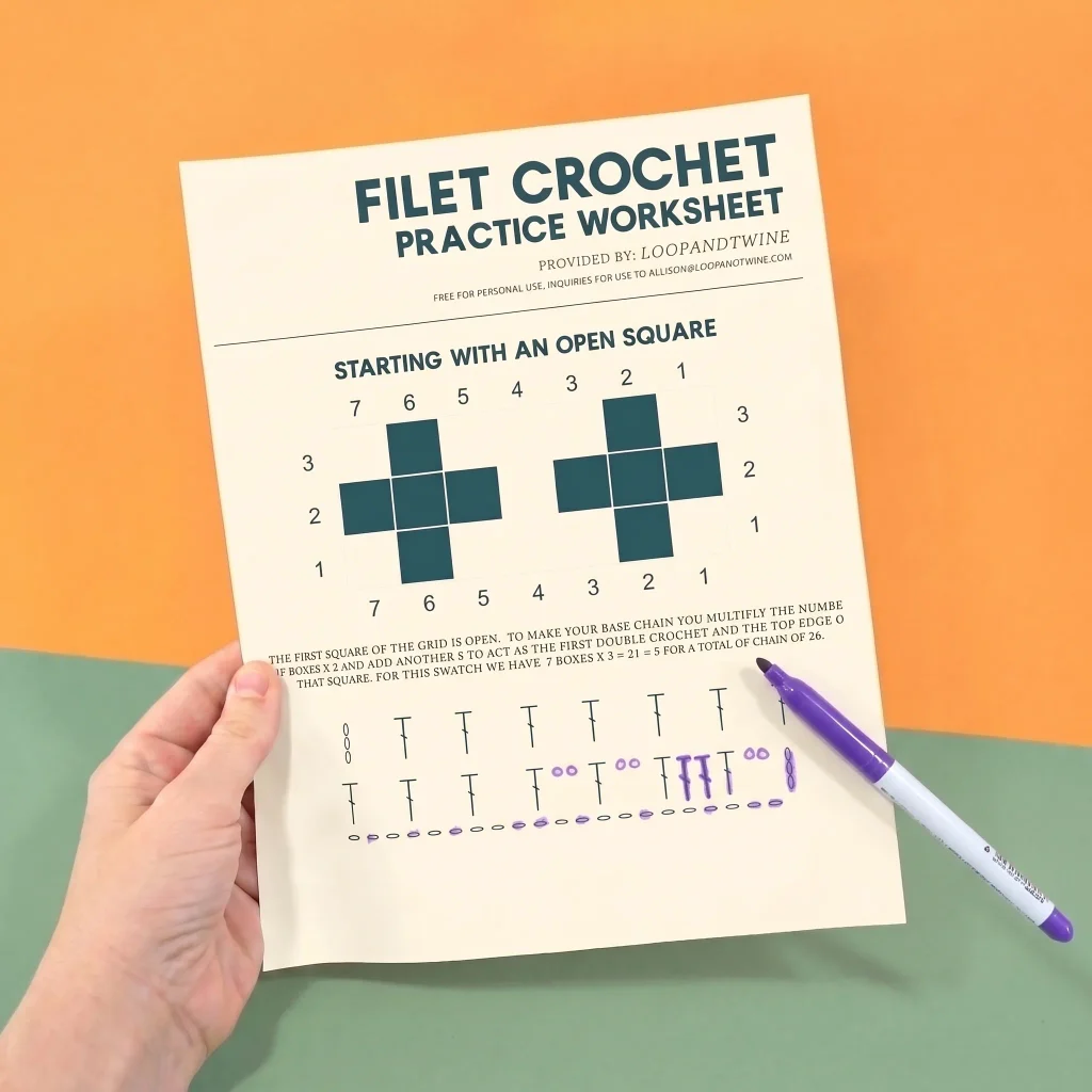Measuring a test swatch with a ruler