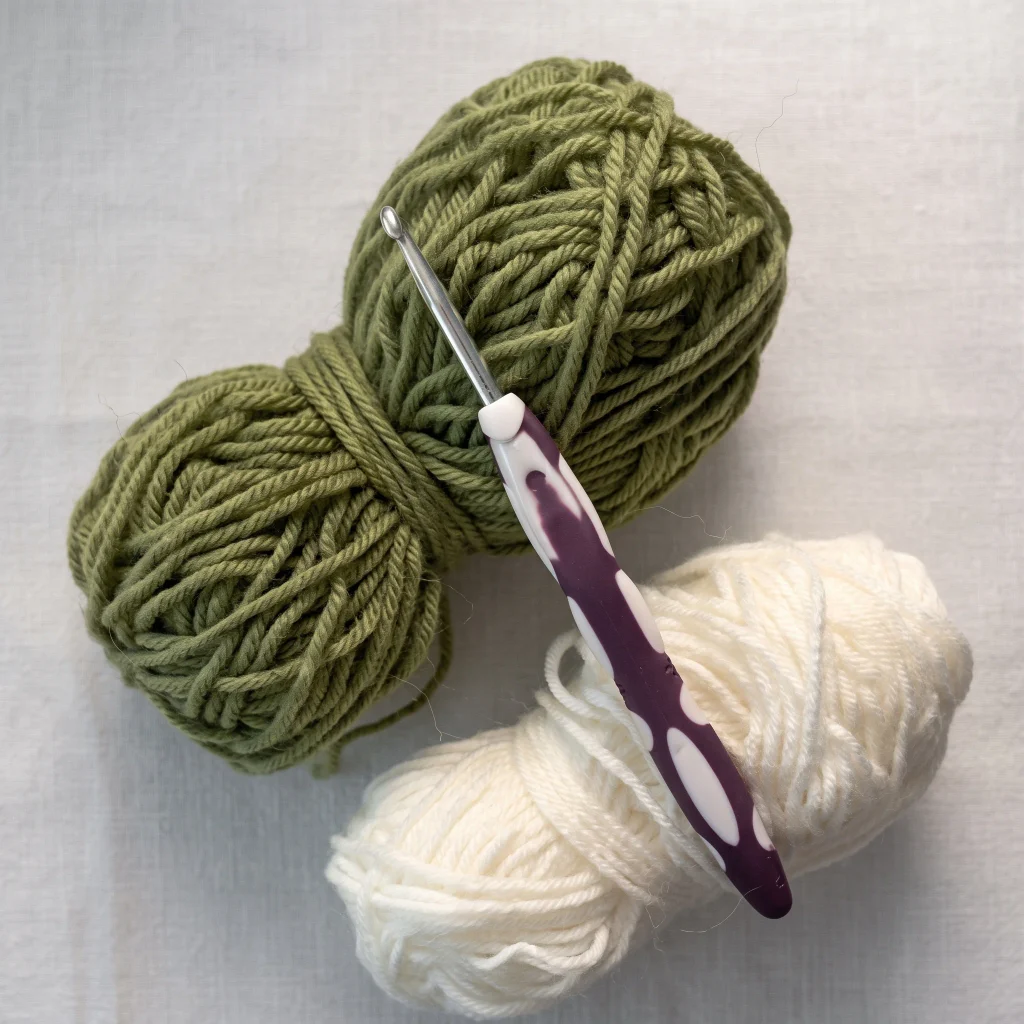 Part 1: The Heart Center (Green) — Heart Granny Square Crochet Pattern (Free, Beginner-Friendly)